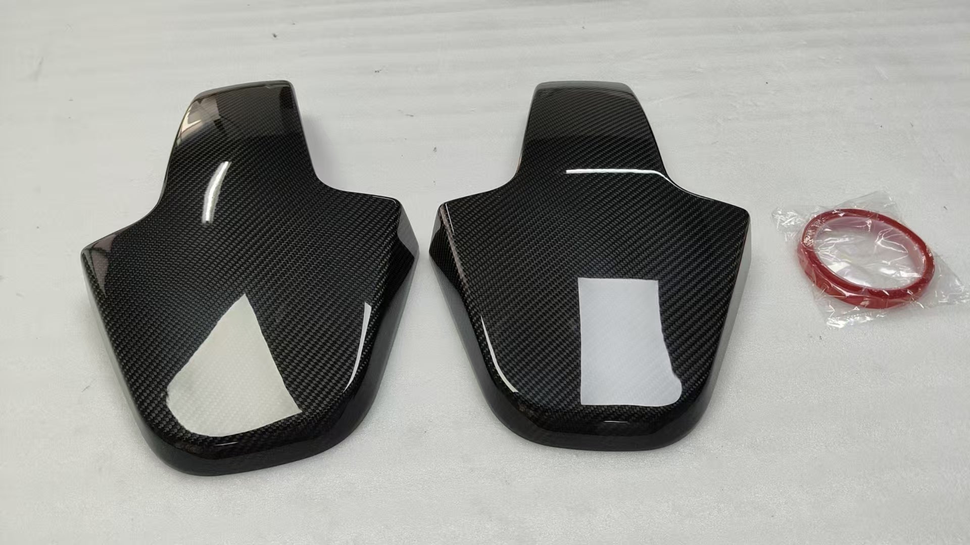BMW Dry Carbon Fiber Back Seat Cover Interior Trim