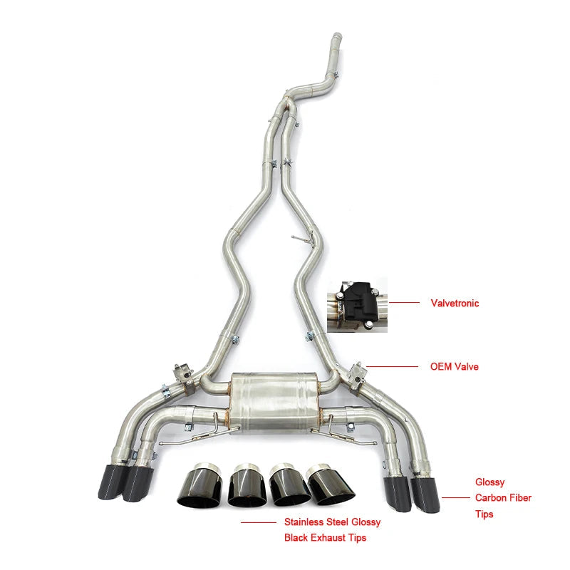Bmw Exhaust G20 G22 Valved Muffler Catback Exhaust System