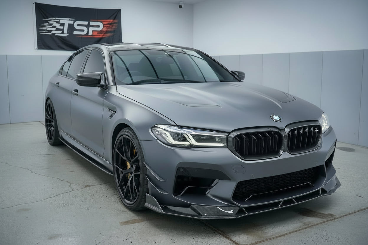 BMW F90 M5 Carbon Fiber Front Bumper Lip AC STYLE Splitter