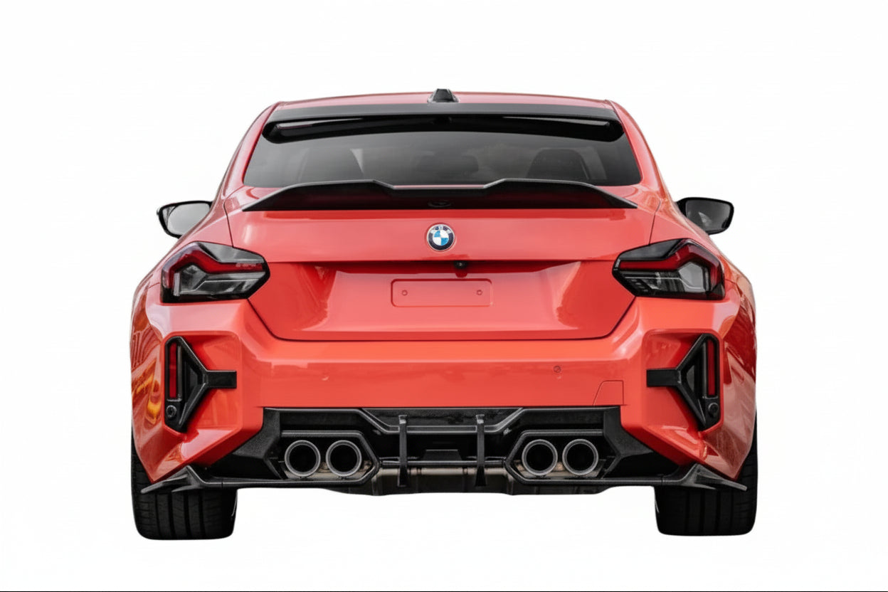 Bmw Carbon Fiber Spoiler M2 G87 M240i G42 V Style BMW G87 Spoiler