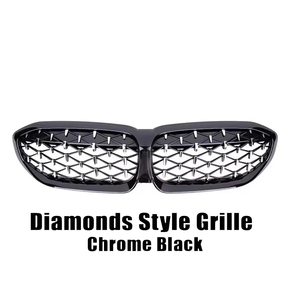 Bmw Front Bumper Kidney Grill Diamonds Style Grille 3-Series