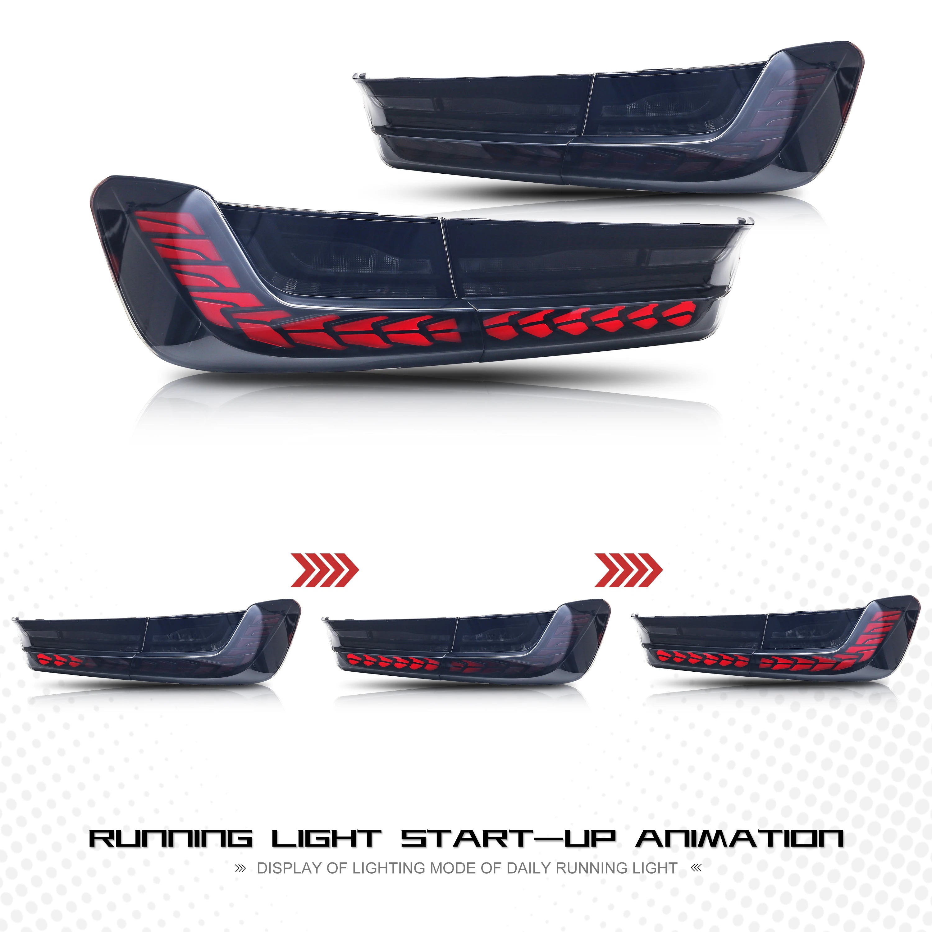 BMW GTS Tail Lights 3 Series G20 G80 M3 Saloon 2019-2024 Rear Lamps
