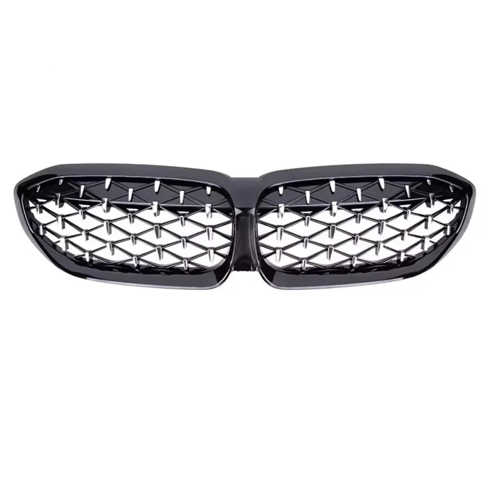 Bmw Front Bumper Kidney Grill Diamonds Style Grille 3-Series