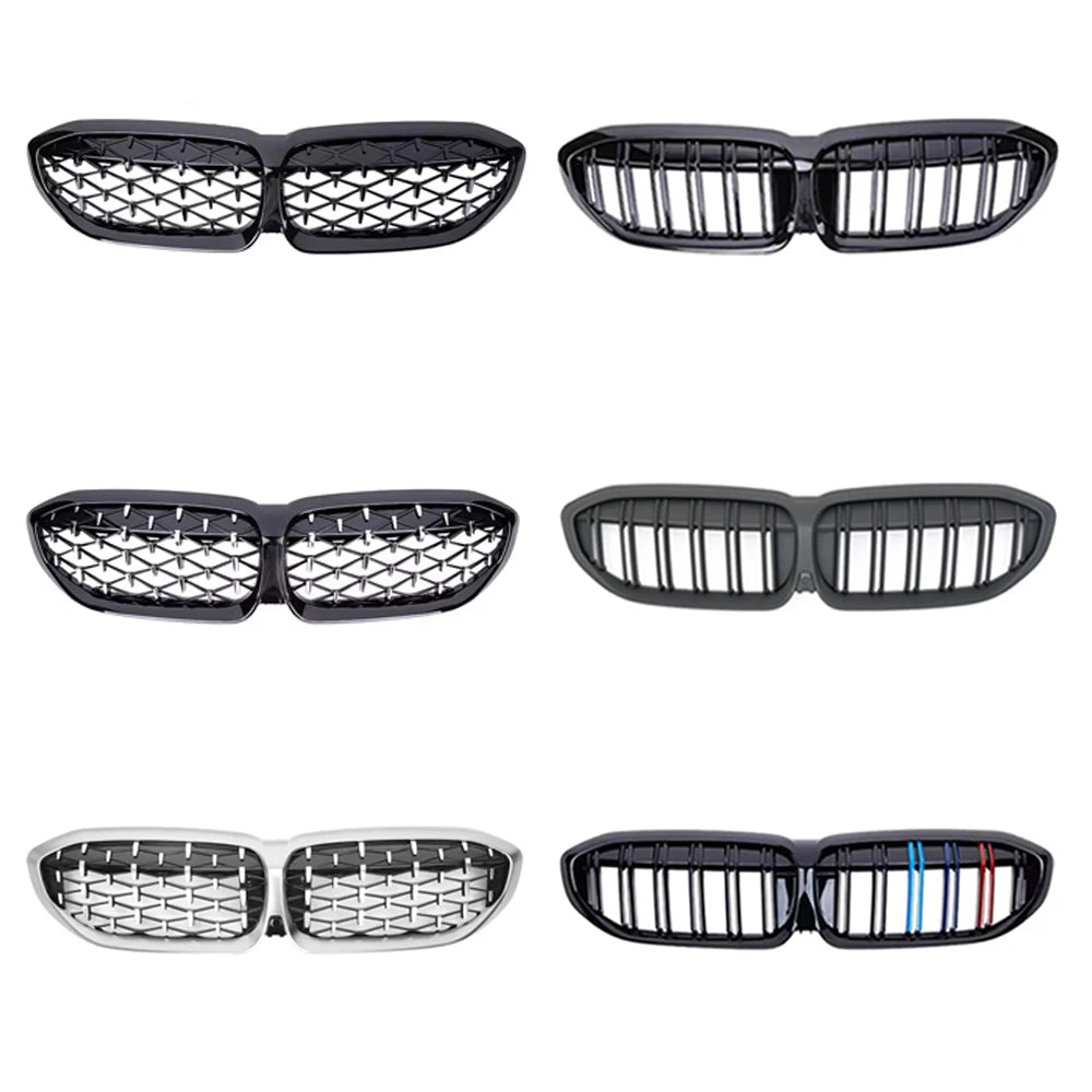 Bmw Front Bumper Kidney Grill Diamonds Style Grille 3-Series