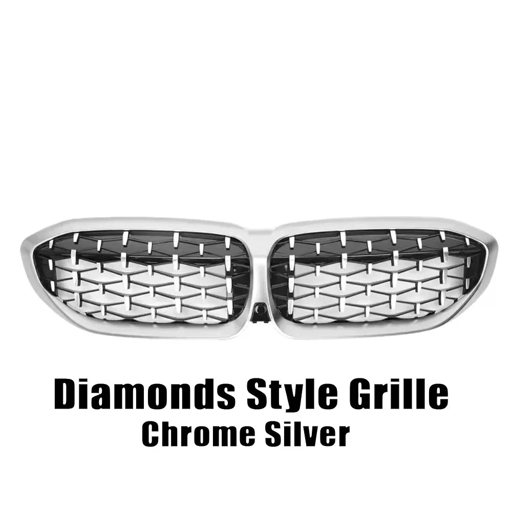 Bmw Front Bumper Kidney Grill Diamonds Style Grille 3-Series