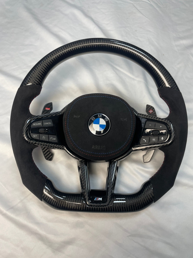 BMW Steering Wheel Carbon Fiber Sport G Series M3 G80 M4 G82 M5 F90 M8 X3m X4m X5m X6m G3x G1x G0x